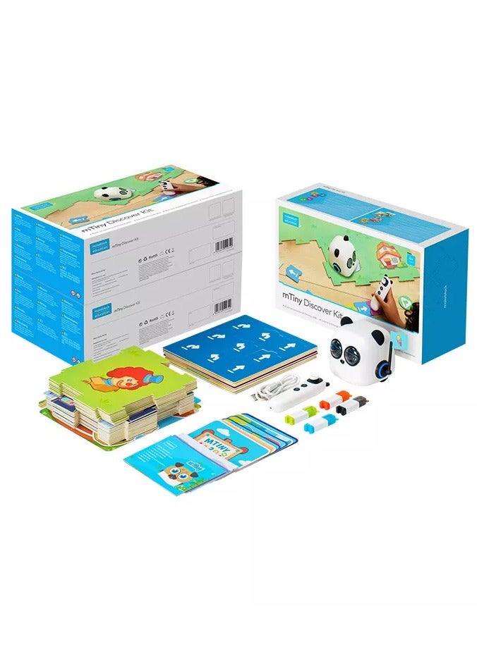 Makeblock Makeblock mTiny Discover Kit – Screen-Free STEM Coding Robot for Kids 4+, Rechargeable Remote Control Educational Toy, Great for Classrooms & Gifts  - Image 1
