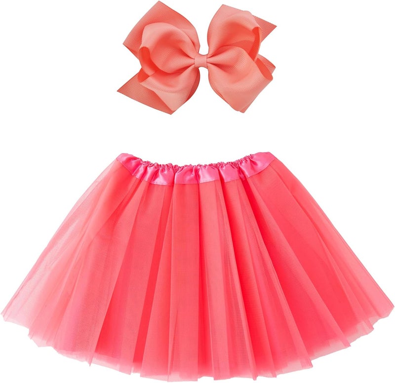 Jastore Girls Layered Stars Sequins Tutu Skirt Princess Ballet Dance Dress for 2-8 Years - Image 1