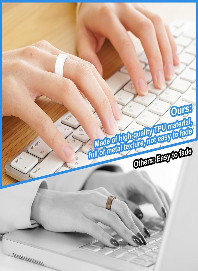 Hexasider 5 Pack Ultra-Thin Cover Compatible with Oura Ring Gen 4/Oura Ring Gen 3 Horizon/Heritage Protector, Abrasion-Resistant TPU Case for Women Men Working Out Gym Accessories, Size 9 - Image 4