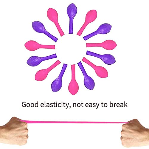 Amit Marketing Metallic Rubber Balloon I for Birthday, Weddings, Engagement, Anniversary Party Decoration I Ideal for Kids and Adult I Party Decor items I Pink and Purple - Pack of 50 Pcs - Image 2