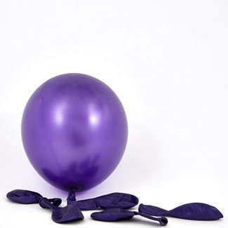 Amit Marketing Metallic Rubber Balloon I for Birthday, Weddings, Engagement, Anniversary Party Decoration I Ideal for Kids and Adult I Party Decor items I Pink and Purple - Pack of 50 Pcs - Image 5