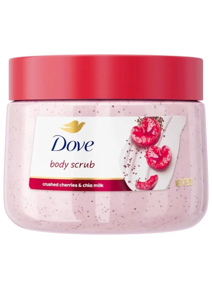 Dove - Cherry & Chia Milk Body Scrub - 425g