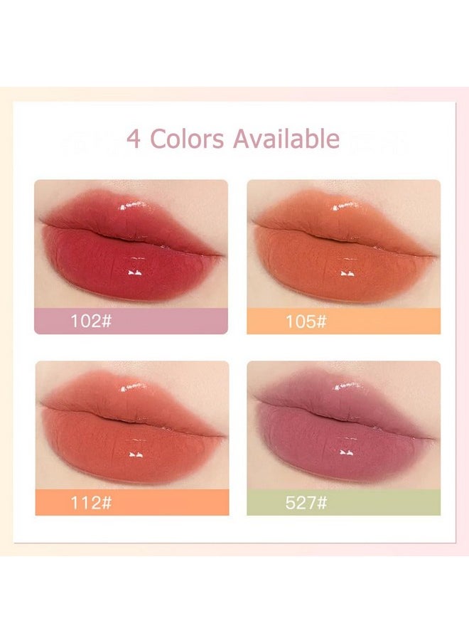 Rayberro - 4 Pack Water Gloss Lip Glaze Lipstick Set Lip Gloss Set Cute Pinecone Shape Lipstick Makeup Set Long Lasting Wear Nonstick Cup Not Fade Waterproof Sweatproof Lipsticks Lip Balm Lip Care - Image 1