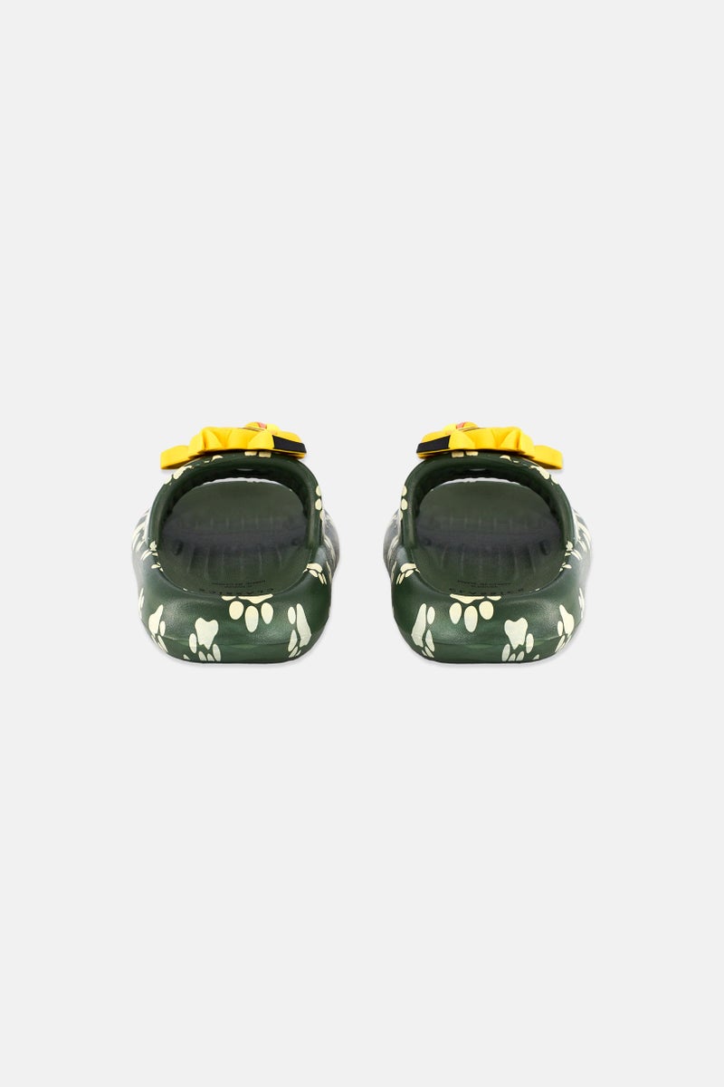 Disney Toddlers Boy Slip On Lion King Slides, Olive  - Image 4