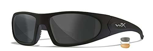 Wiley X Romer 3 Sunglasses - Matte Black/Smoke Grey/Clear/Light Rust, Medium/Large - Image 1