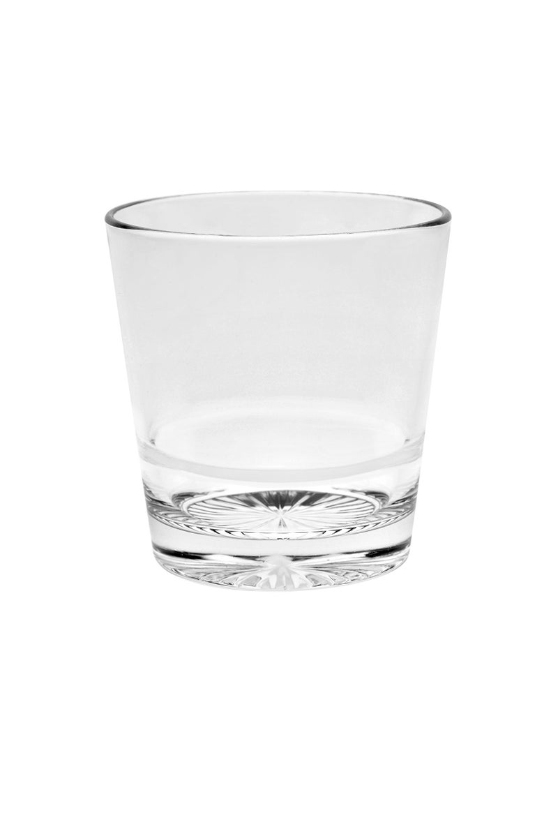Barski European Glass Double Old Fashioned Tumbler Glasses Uniquely Designed Design on The Base Stackable Wont Get Stuck Set of 6135 oz Made in Europe