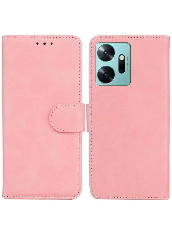 Zaboon Case For Infinix Zero 20 / X6821 Skin Feel Pure Color Flip Leather Phone Case - Image 1