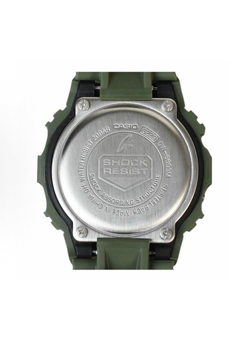 CASIO - octagonal sports waterproof and shockproof watch GA-5600 green - Image 1