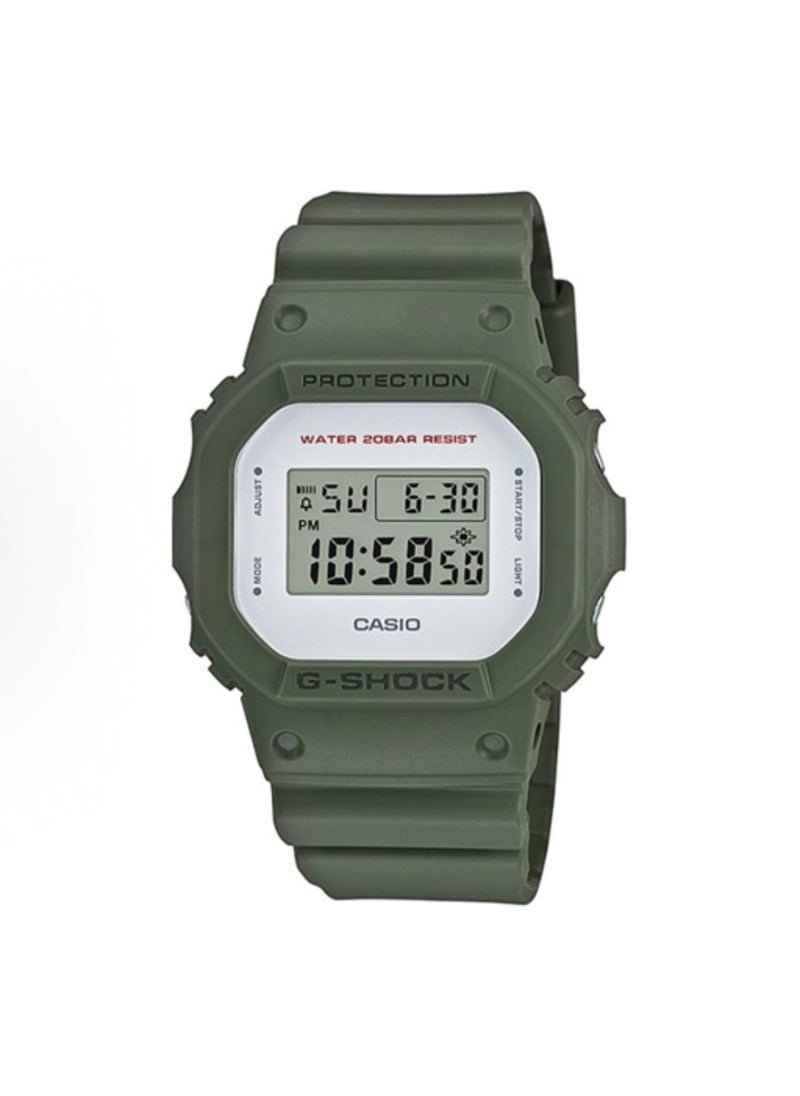 CASIO - octagonal sports waterproof and shockproof watch GA-5600 green - Image 1