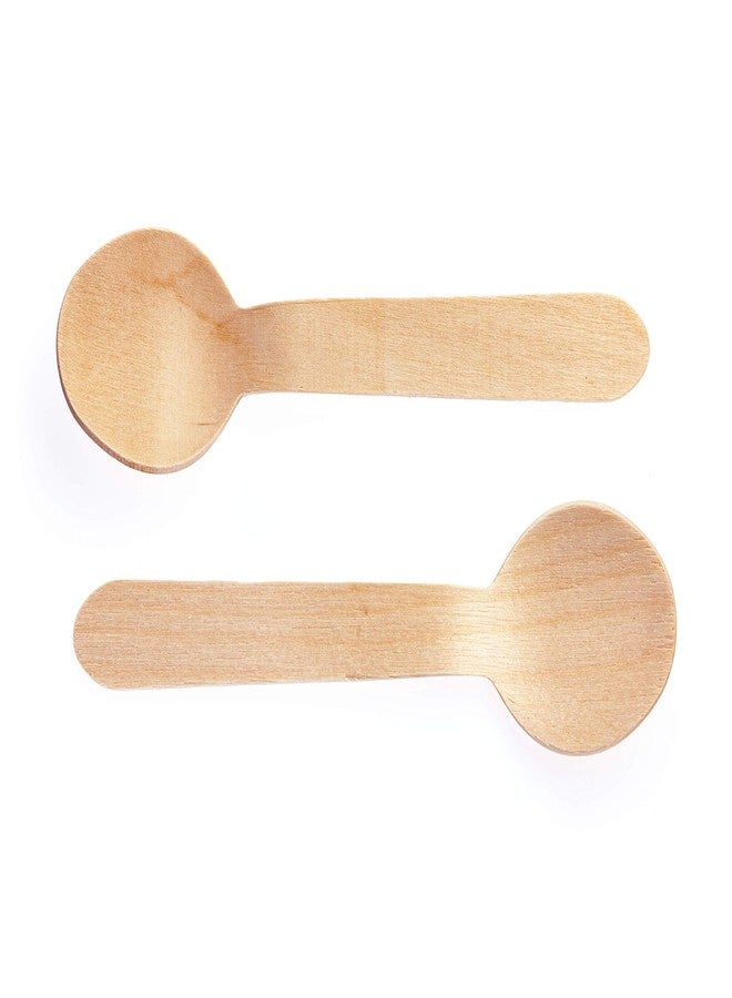 Concession Essentials 5.5" Wooden Spoons - Pack of 100ct - Image 3