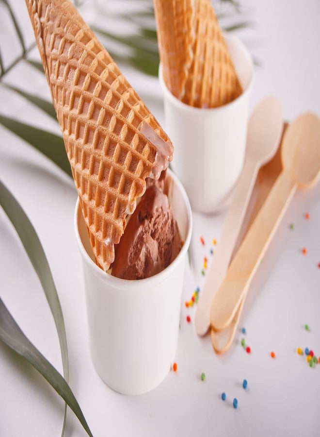 Concession Essentials 5.5" Wooden Spoons - Pack of 100ct - Image 4