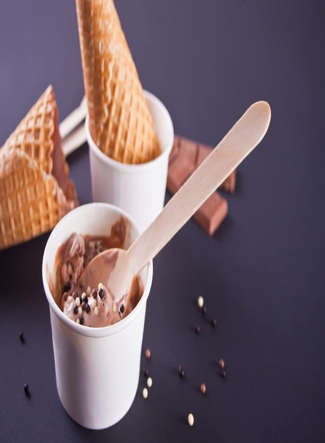 Concession Essentials 5.5" Wooden Spoons - Pack of 100ct - Image 2