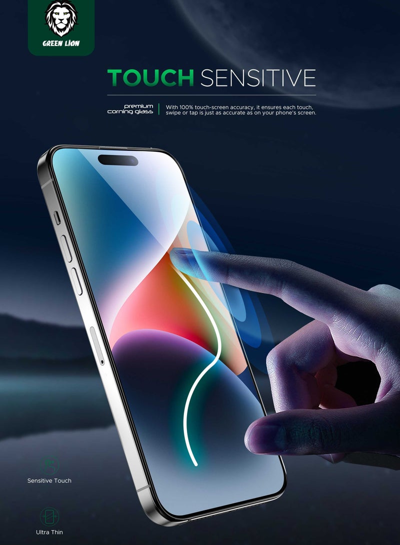 GREEN LION 3D Corning Pro Screen Protector for iPhone 15 Pro - Clear - Image 5