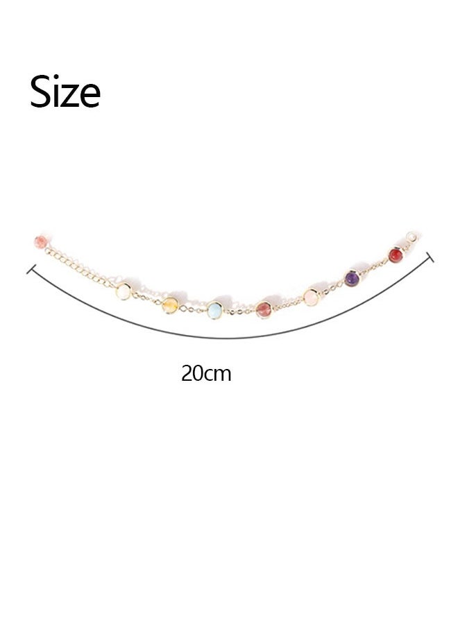 Ant Gold Plated Delicate Multi Color Crystal Bracelet for Girls Women  Jewelry Gifts  - Image 2