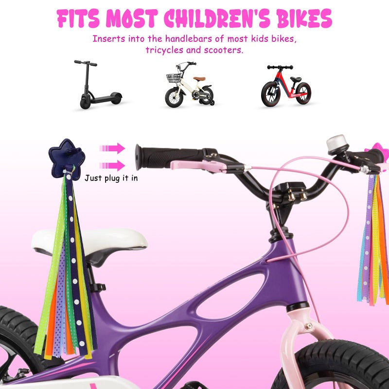 Colorful Bike Handlebar Streamers Tassels For Boys And Girls Vibrant Bicycle Accessories - Image 4