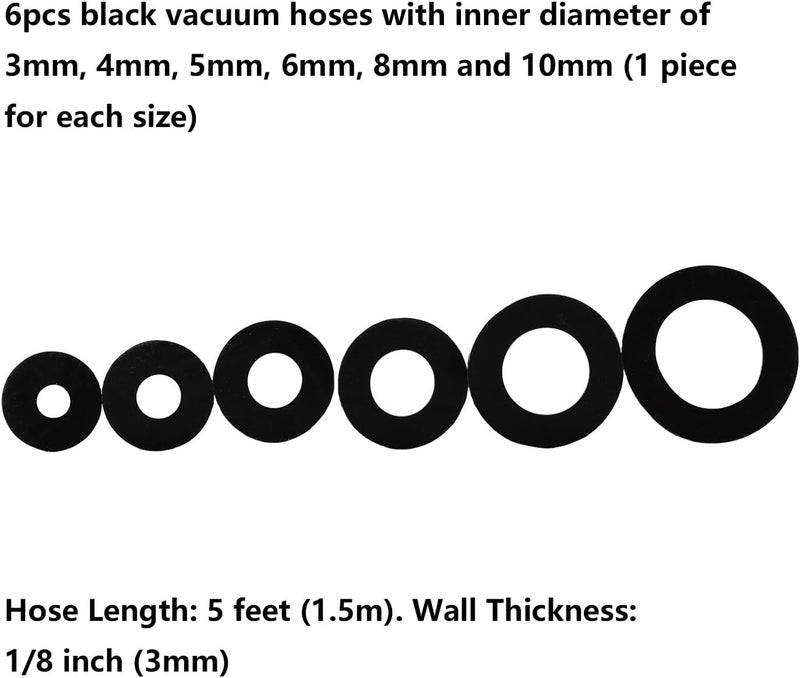 Ucreative Silicone Vacuum Hose Kit with Connectors - Image 4