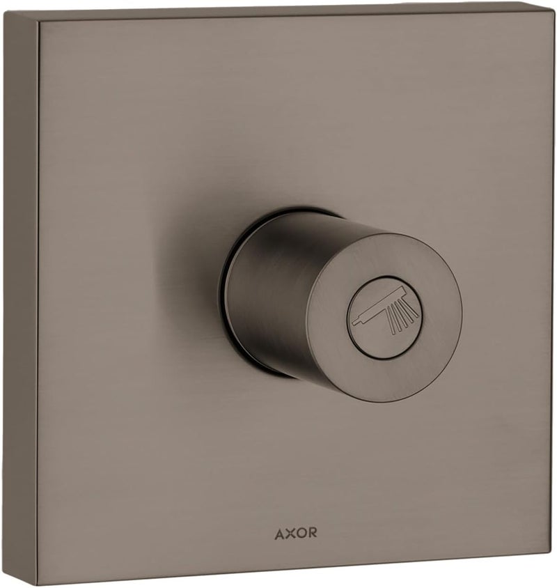 AXOR AXOR ShowerSolutions Modern 1Handle 5inch Wide Volume Control Valve Trim Only in Brushed Black Chrome 10972341 