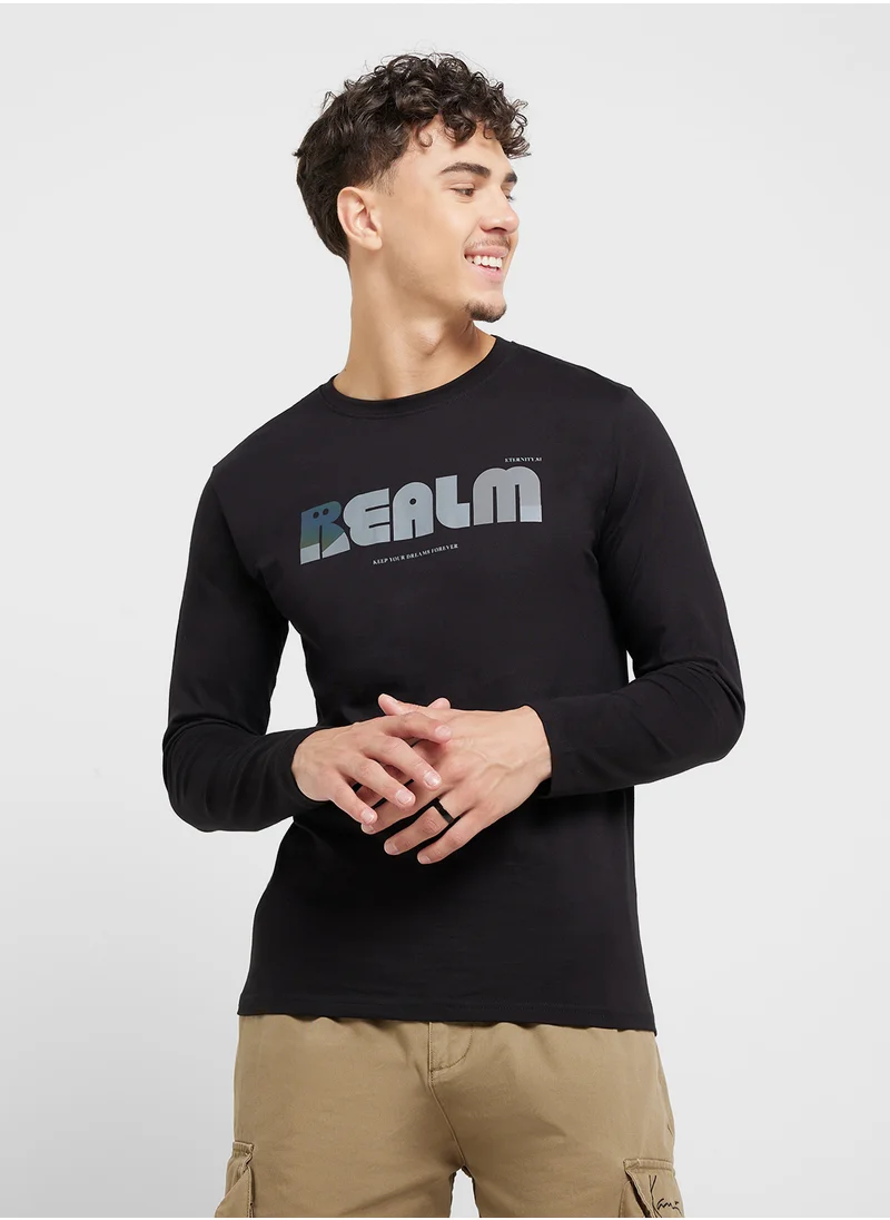 سفنتي فايف بيسيكس Graphic Long Sleeve T-Shirt