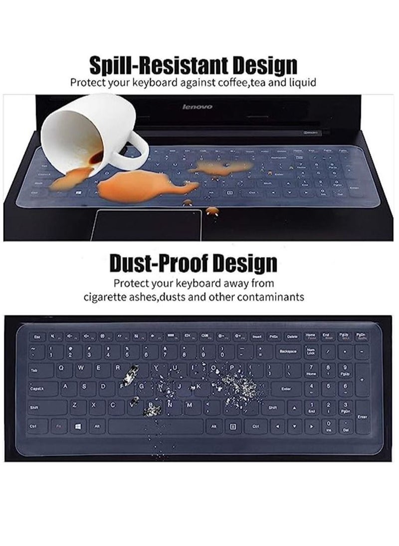 Generic - Universal Silicone Keyboard Protector Skin for 15.6-inch Laptop - Image 1