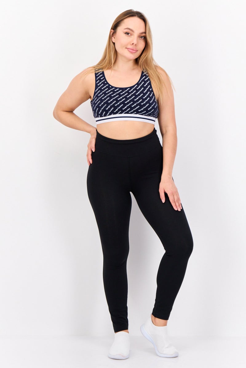 Sergio Tacchini Women Allover Printed Non Padded Sports Bra, Multicolor - Image 2