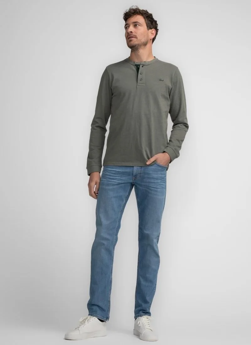 Petrol Industries 6165-Dark Sage Men T-Shirt LS for Men | Best Price UAE