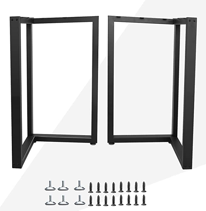 Cartvilla Cartvilla Metal Table Legs 28 InchTable Legs Replacement Heavy Duty Square Tube Desk Legs Furniture Legs for Coffee Table Dining Table Pack of 2 only Legs LShape - Image 5