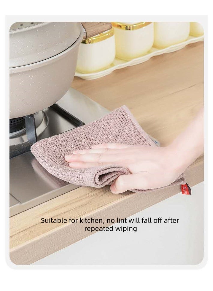 100% cotton waffle weave kitchen absorbent dishcloth, waffle tea towel super soft absorbent quick dry dish towel, kitchen square 34x34 cm, pack of 4 (off-white) - Image 5