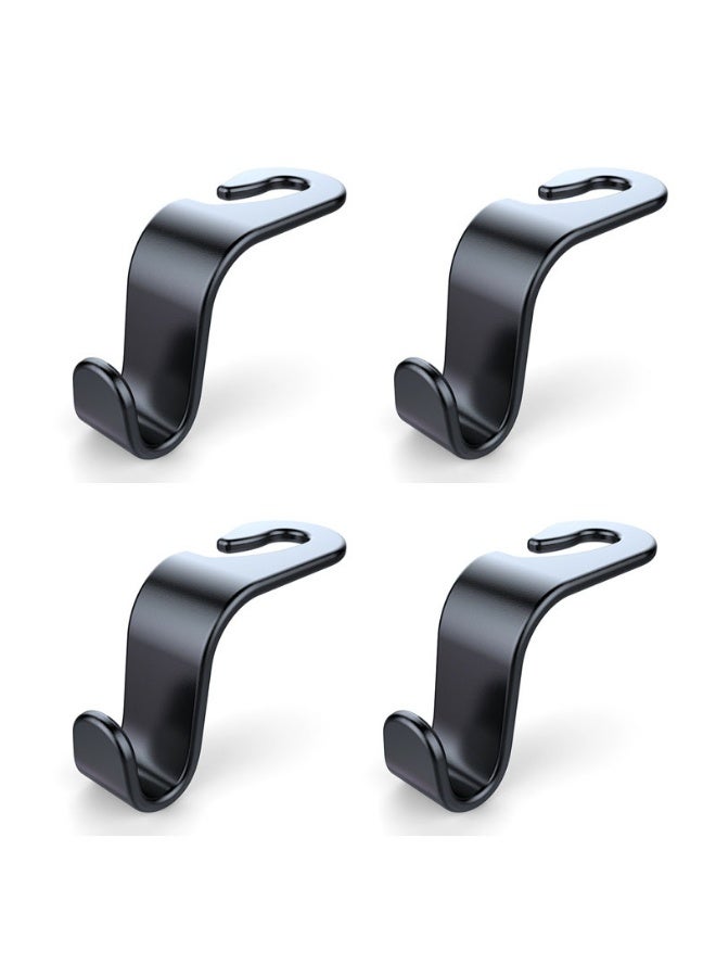 4 Pack Car Seat Headrest Hooks Seat Hook Hangers Storage Organizer or All Vehicle Handbag Clothes Coats Grocery Bags - Image 1