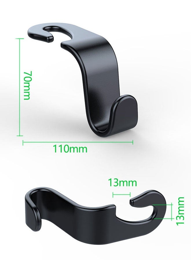 4 Pack Car Seat Headrest Hooks Seat Hook Hangers Storage Organizer or All Vehicle Handbag Clothes Coats Grocery Bags - Image 2