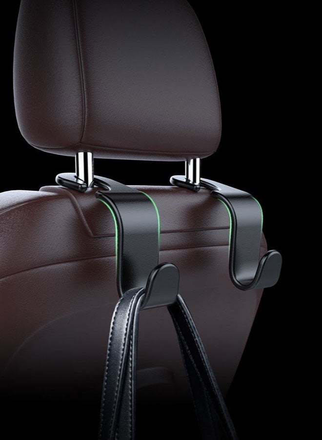 4 Pack Car Seat Headrest Hooks Seat Hook Hangers Storage Organizer or All Vehicle Handbag Clothes Coats Grocery Bags - Image 4