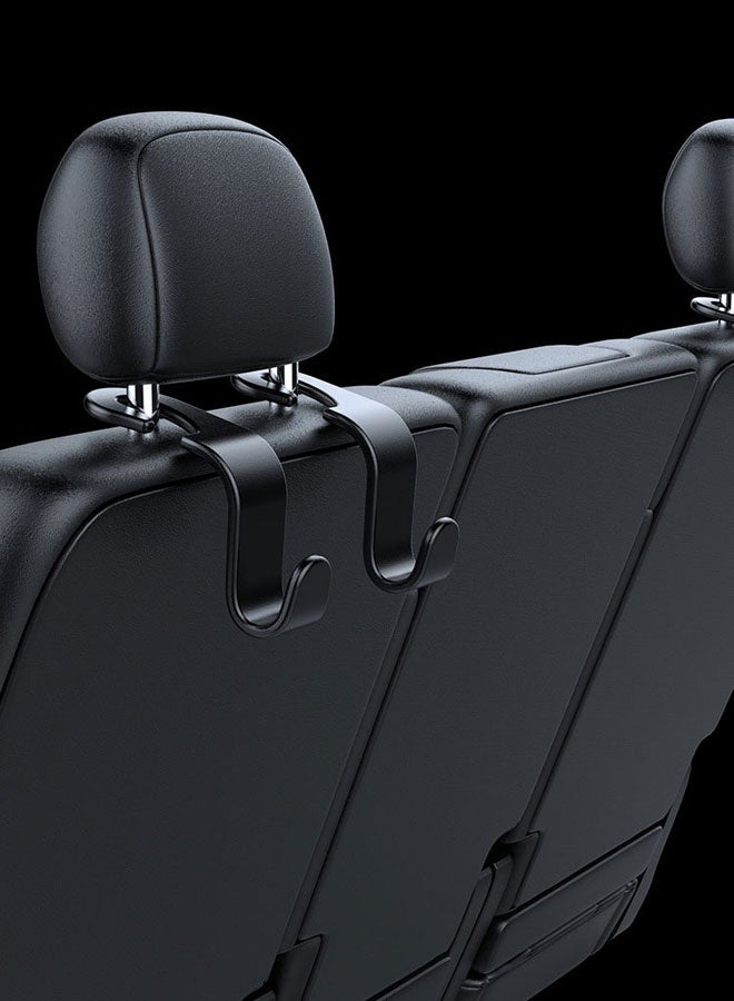 4 Pack Car Seat Headrest Hooks Seat Hook Hangers Storage Organizer or All Vehicle Handbag Clothes Coats Grocery Bags - Image 5