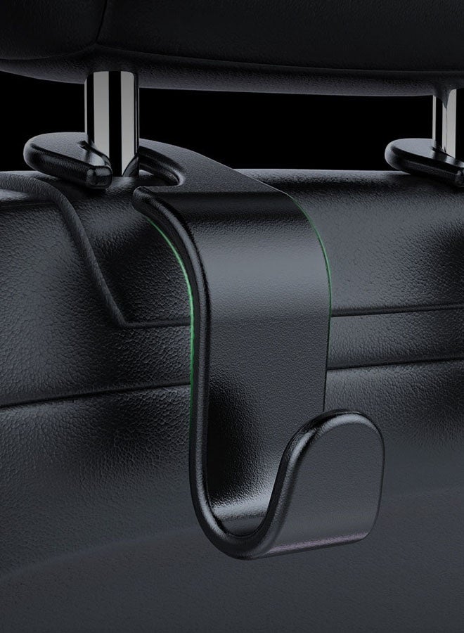 4 Pack Car Seat Headrest Hooks Seat Hook Hangers Storage Organizer or All Vehicle Handbag Clothes Coats Grocery Bags - Image 3