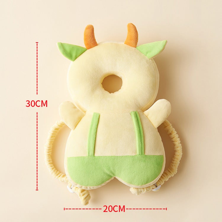 New children's protective pillow summer baby toddler head pillow baby protective head protection pad factory direct supply Half velvet half net calf (without horizontal belt) - Image 1
