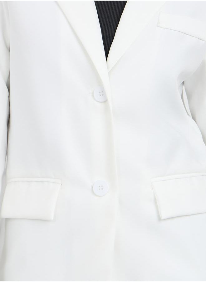 Styli - Oversized Pocket Detail Single Breasted Blazer - Image 1