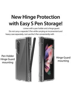 Slim Case Compatible with Samsung Z Fold 4 5G (2022) Ultra-thin Transparent Impact-Resistant and Durable Protective Cases for Galaxy Z Fold 4 Case Wireless Charging Compatible (Clear)