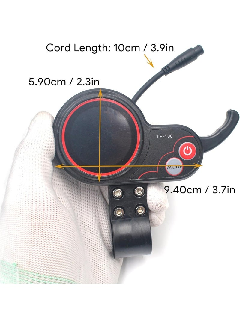 48V 6 Pin TF-100 Electric Thumb Throttle with LCD Display and Speed Gear Power Mode for KUGOO M4 Electric Scooter - Image 3