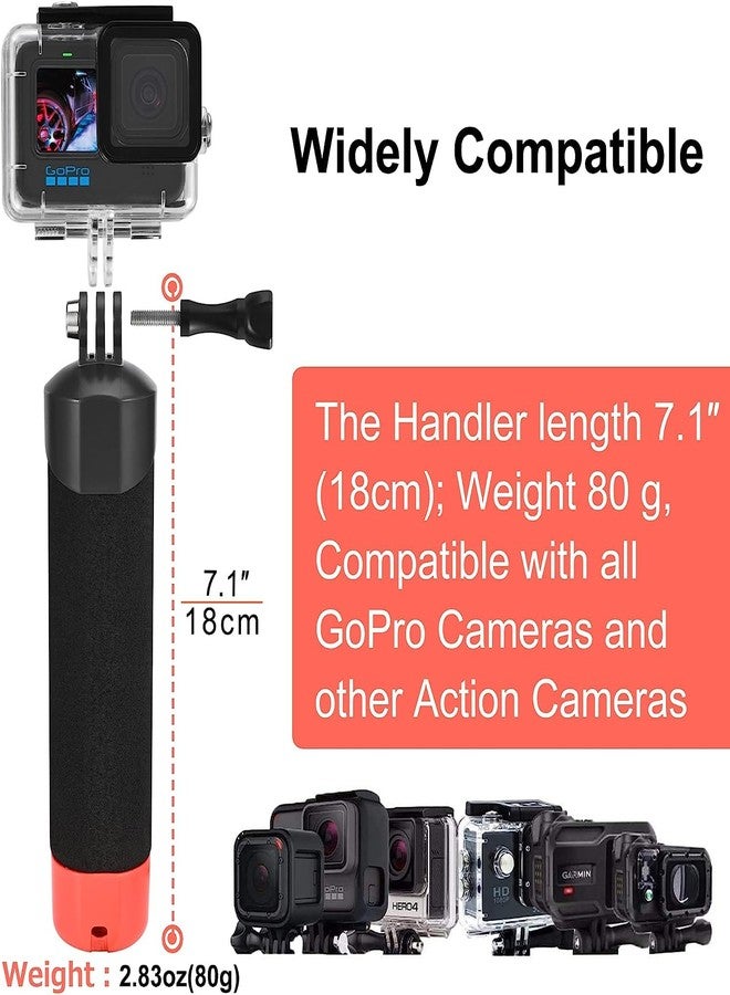 Action Pro Floating Hand Grip Compatible with GoPro Hero 13/12/11/10/9/8/7/6, DJI Osmo Action, Insta360 & AKASO Action Cameras - Image 3