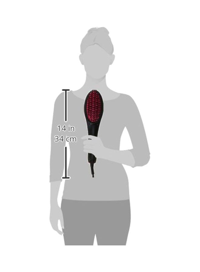 Hair Straightening Brush Pink/Black - Image 5