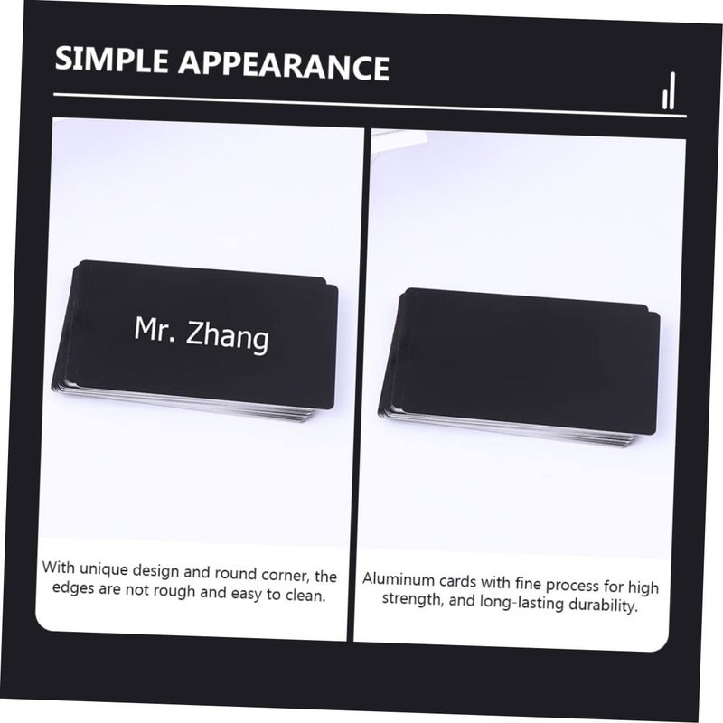 100PCS Thin Aluminum Business Cards Blank For DIY Engraving Smooth Finish 0.2mm - Image 4