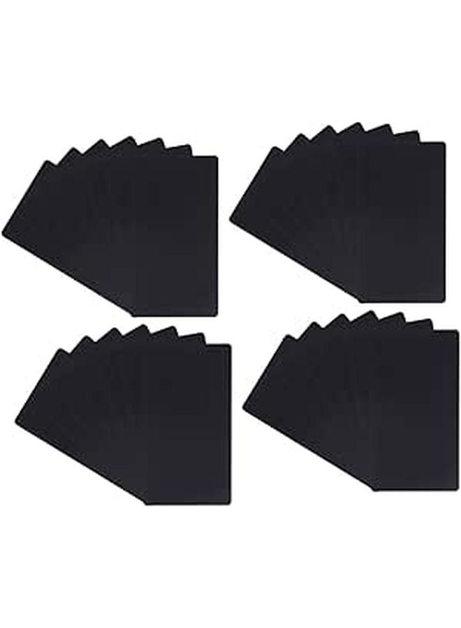 100PCS Thin Aluminum Business Cards Blank For DIY Engraving Smooth Finish 0.2mm - Image 1