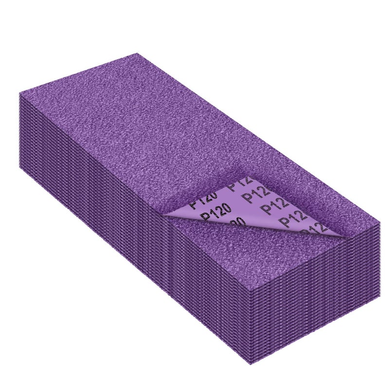 MAXMAN Sandpaper 120 Grit,Wet Dry Sanding Sheets,High Performance Ceramic Abrasive Sand Paper for Wood Furniture Finishing,Metal Grinding,Automotive Polishing,9 x 3.6 Inch,25-Pack - Image 1