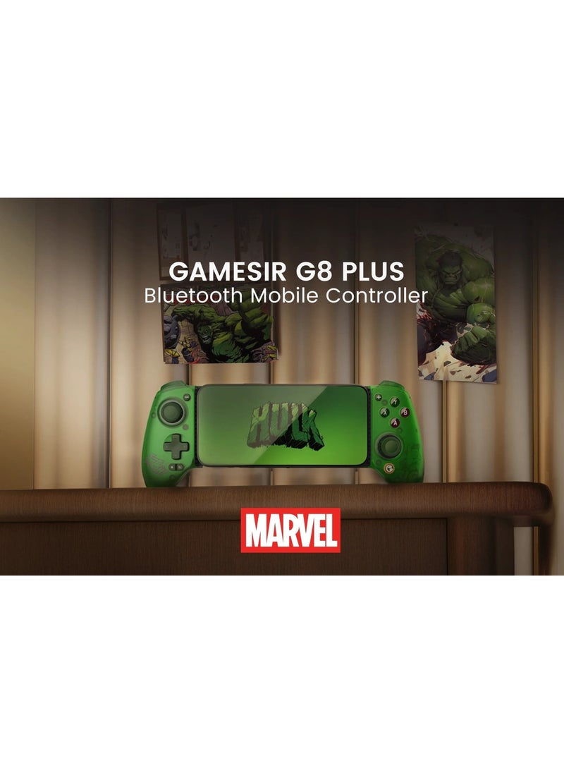 General - Professional Wireless Gamepad GameSir G8 Plus Hulk Bluetooth Mobile Gaming Controller for Android / iOS / Switch / Steam / Tablet / PC with Hall Effect Joysticks Hall Trigger 6-Axis Gyro 1000mAh Battery Green - Image 1