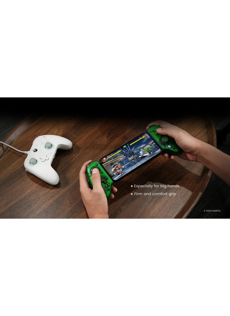 General - Professional Wireless Gamepad GameSir G8 Plus Hulk Bluetooth Mobile Gaming Controller for Android / iOS / Switch / Steam / Tablet / PC with Hall Effect Joysticks Hall Trigger 6-Axis Gyro 1000mAh Battery Green - Image 1
