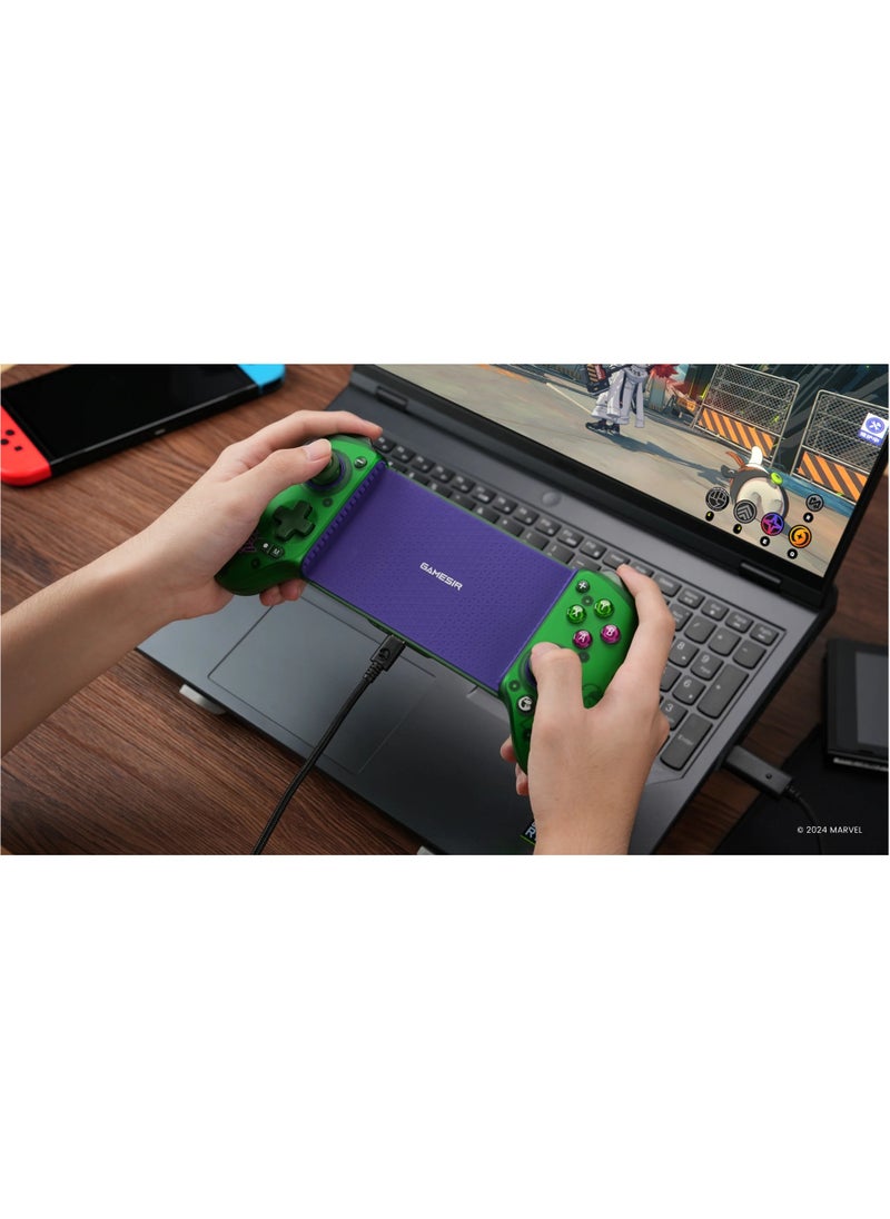 General - Professional Wireless Gamepad GameSir G8 Plus Hulk Bluetooth Mobile Gaming Controller for Android / iOS / Switch / Steam / Tablet / PC with Hall Effect Joysticks Hall Trigger 6-Axis Gyro 1000mAh Battery Green - Image 1