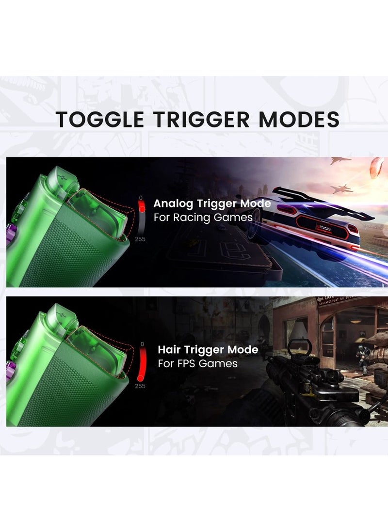 General - Professional Wireless Gamepad GameSir G8 Plus Hulk Bluetooth Mobile Gaming Controller for Android / iOS / Switch / Steam / Tablet / PC with Hall Effect Joysticks Hall Trigger 6-Axis Gyro 1000mAh Battery Green - Image 1