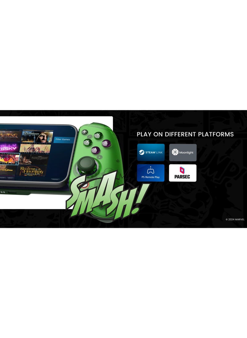 General - Professional Wireless Gamepad GameSir G8 Plus Hulk Bluetooth Mobile Gaming Controller for Android / iOS / Switch / Steam / Tablet / PC with Hall Effect Joysticks Hall Trigger 6-Axis Gyro 1000mAh Battery Green - Image 1