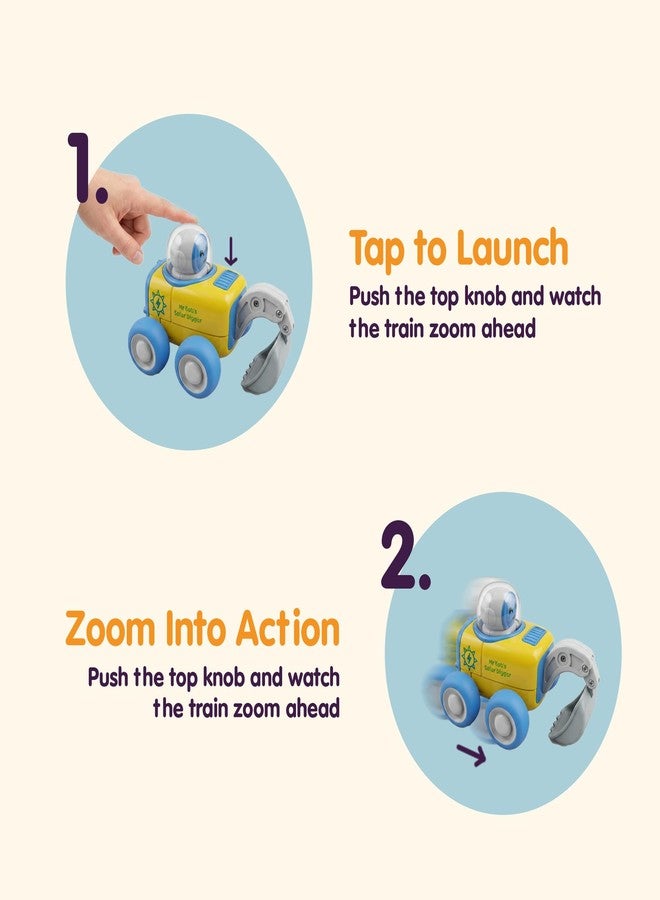 Innovitoy Mr Bob Construction Push and Go Toy for Kids with Colorful Cartoon Design, Push and go Cute Action Toy,Best Gift for Kids, 3+ Years - Image 3