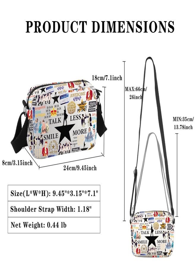 GJTIM Musical Theatre Gift Musical Merchandise Talk Less Smile More Crossbody Bag for Theater Fans (Smile More HKB) - Image 2