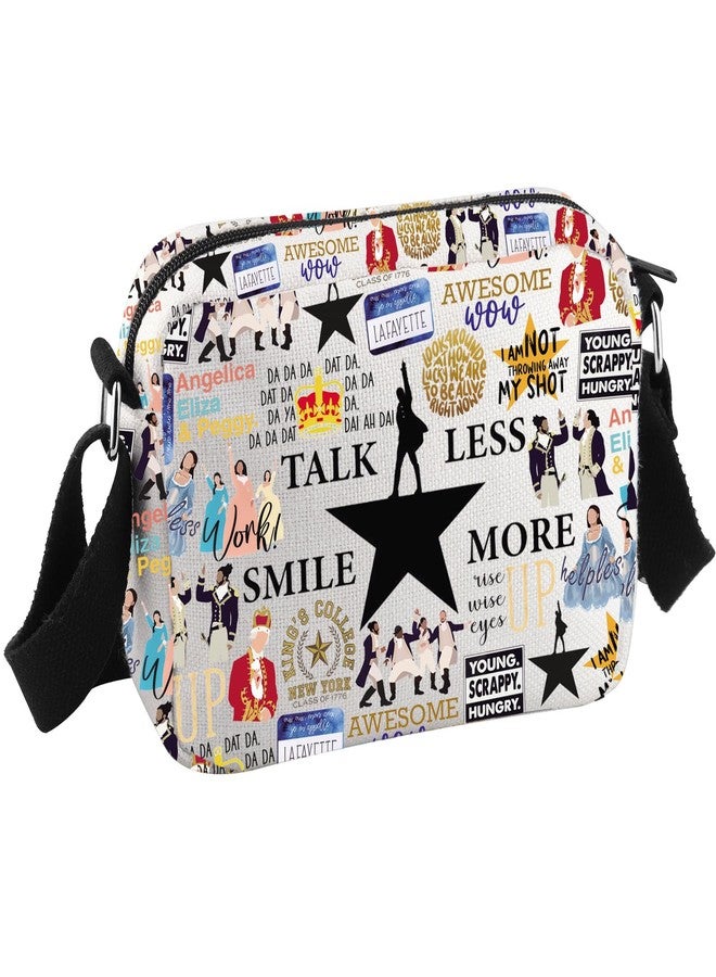 GJTIM Musical Theatre Gift Musical Merchandise Talk Less Smile More Crossbody Bag for Theater Fans (Smile More HKB) - Image 1