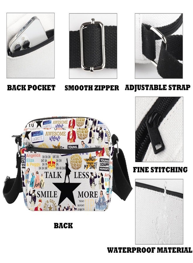 GJTIM Musical Theatre Gift Musical Merchandise Talk Less Smile More Crossbody Bag for Theater Fans (Smile More HKB) - Image 3
